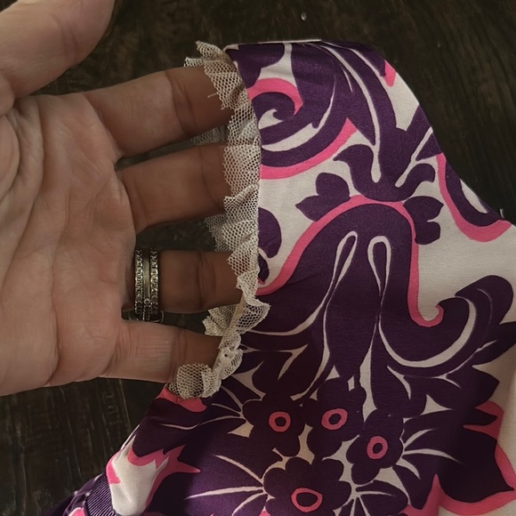 Purple and Pink Floral Dress - Picture 5 of 5